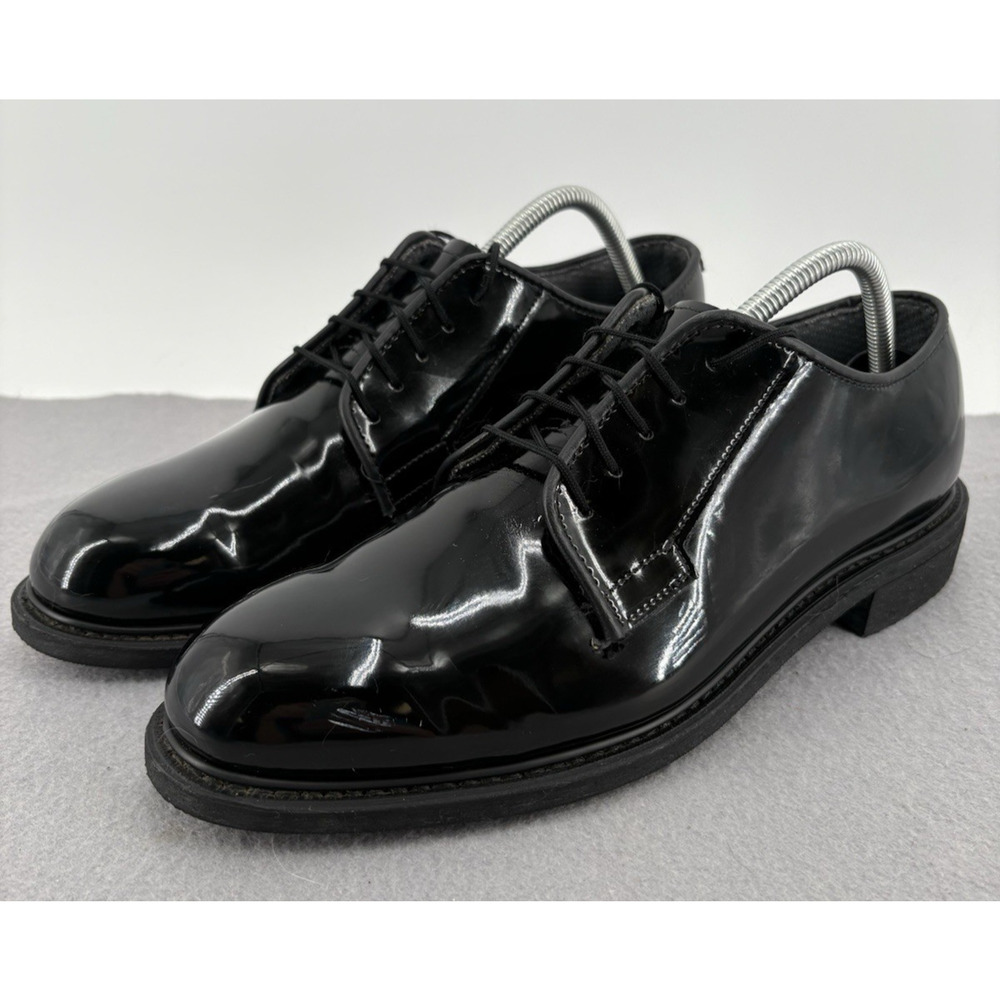 Altama High Gloss Black Oxford Dress Shoes Mens Size 9.5 Military Police Uniform
